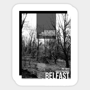 Belfast//Belvoir Forest Park Print Sticker